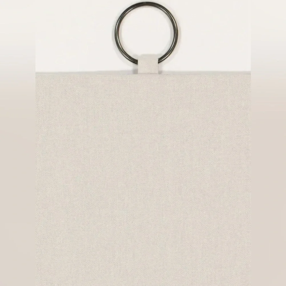 Mercantile Drop Cloth Light Filtering Ring Top Tab Farmhouse Curtain Pan… - Picture 6 of 8